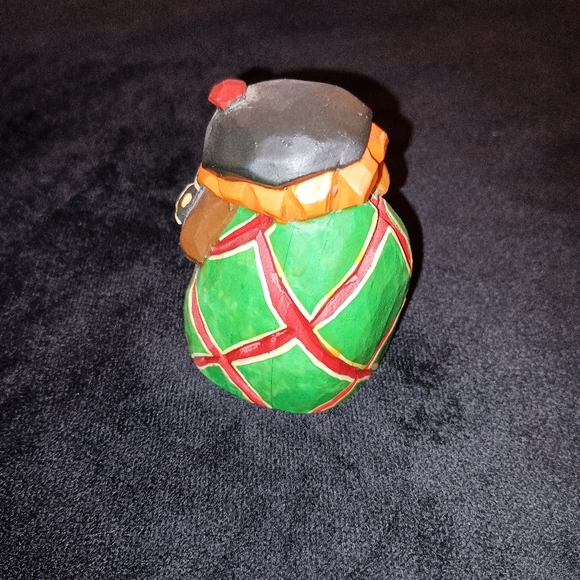 Rare VTG The Woodcarvers Shop Scotland hand crafted Man playing Bag Pipes - Picture 5 of 5